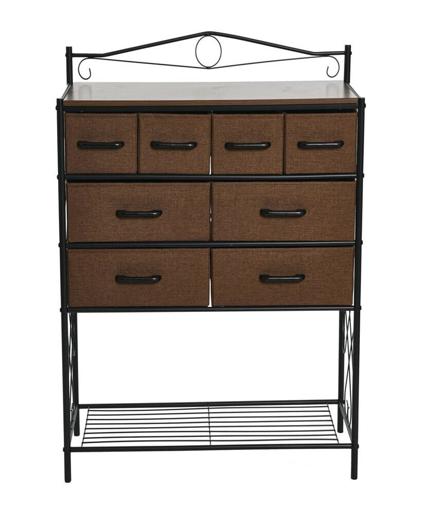 Household Essentials wide Dresser with Storage Rack