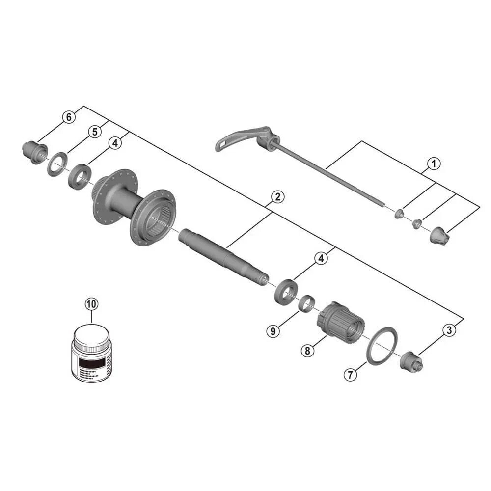 SHIMANO FH-MT401 Hub Bearings