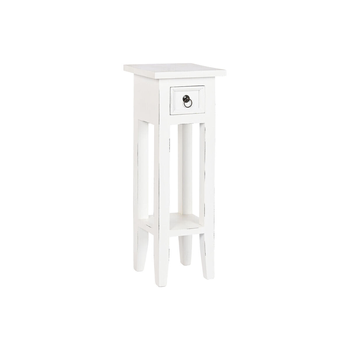 Side table Home ESPRIT White Wood 25 x 25 x 67 cm