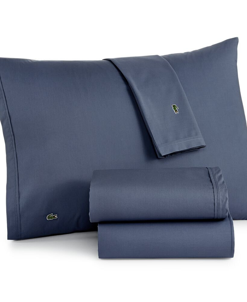 Lacoste Home solid Cotton Percale Sheet Set, King