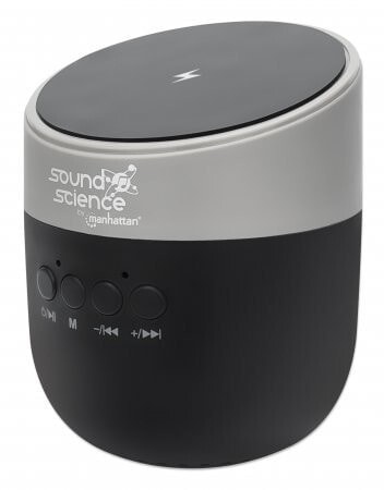 Manhattan 165051 portable/party speaker Черный, Серый 3 W