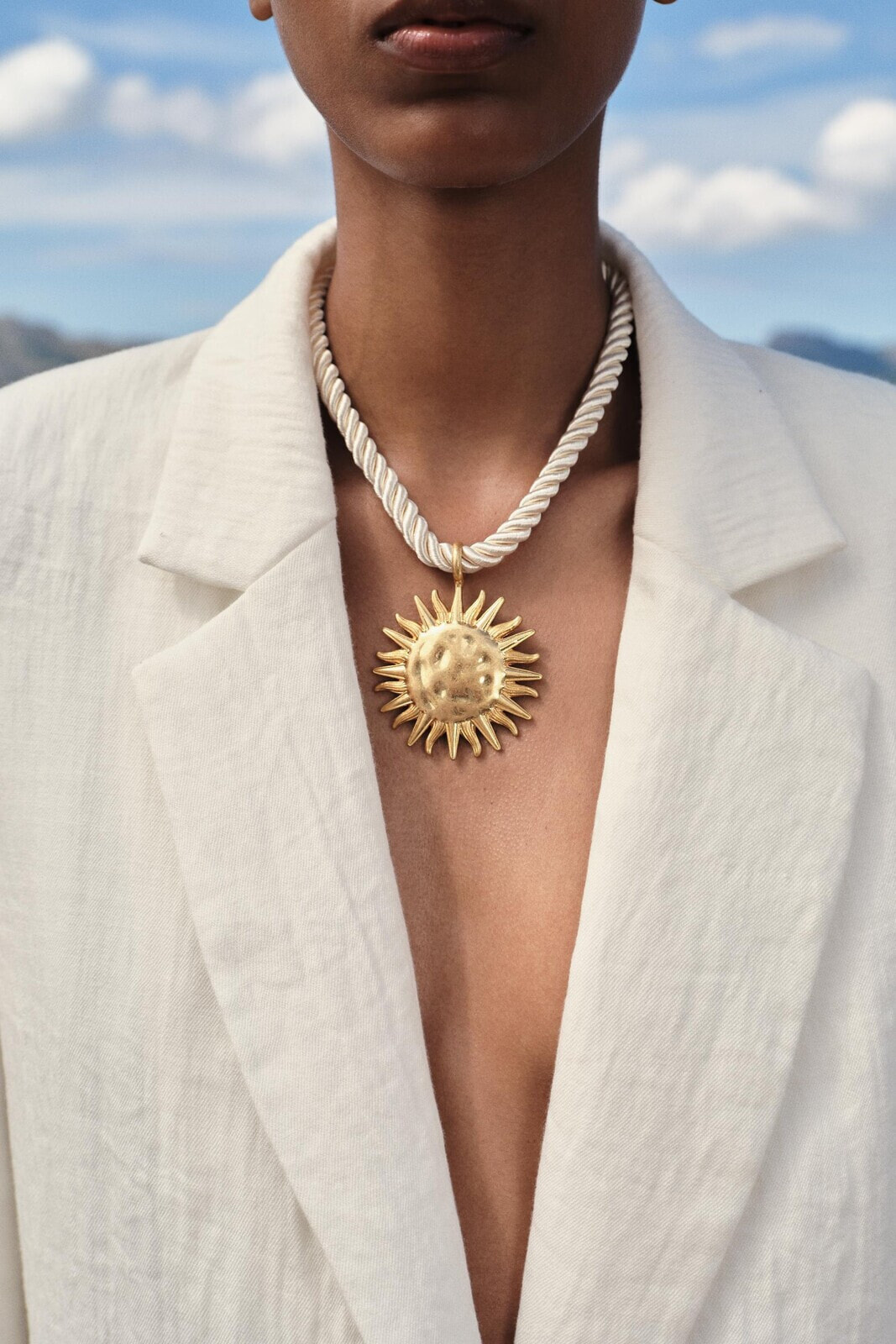 Sun rope necklace