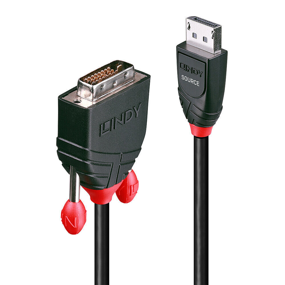 Lindy 41489 кабельный разъем/переходник Display port DVi-D Черный