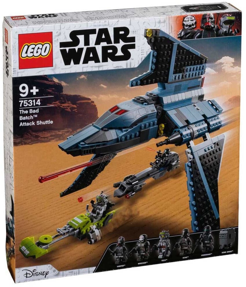 Детский конструктор LEGO Star Wars The Bad Batch Attack Shuttle, 75314, от  9 лет, 5 минифигурок Star Wars. lEGO V42602472 купить по выгодной цене от  21502 руб. в интернет-магазине LiteMF Market с доставкой