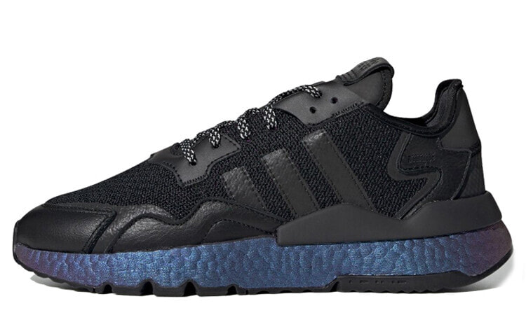 adidas originals Nite Jogger 防滑耐磨 低帮 运动休闲鞋 男女同款 黑蓝 欧洲限定 / Кроссовки Adidas originals Nite Jogger FV3615