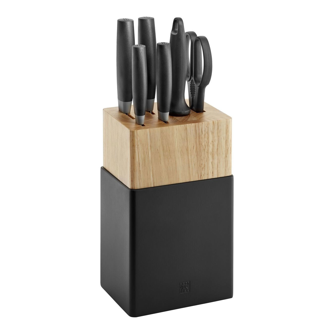 Zwilling NOW S - Knife/cutlery block set - Stainless steel - Plastic - 1 tools - Knife sharpener - Stainless steel
