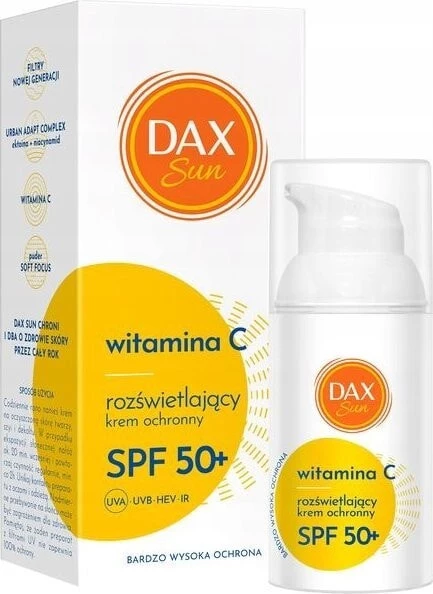 DAX_Sun regenerujący krem ochronny z vitaminą C SPF50+ 30ml