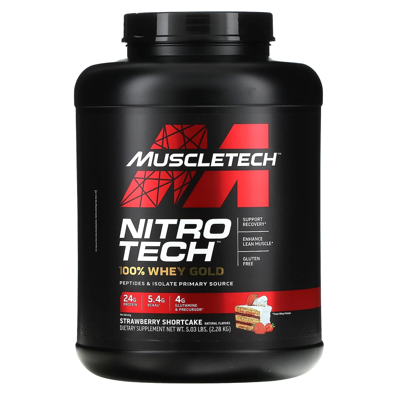 Nitro Tech, 100% Whey Gold, Cookies and Cream, 2 lbs (907 g)