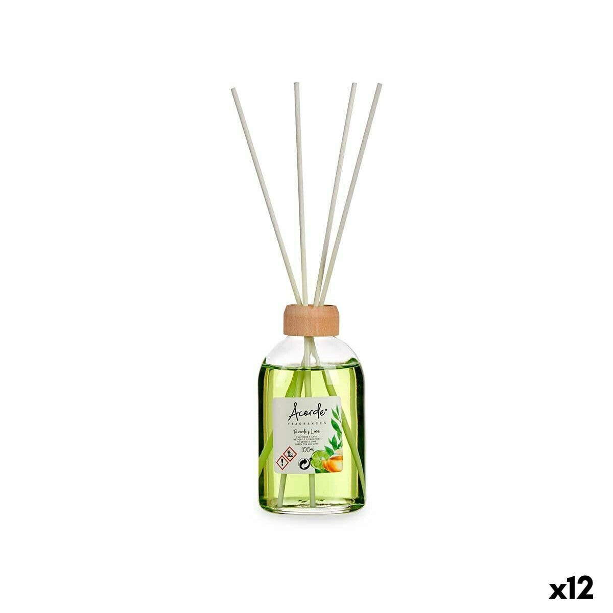 Perfume Sticks Lime Green Tea 100 ml (12 Units)