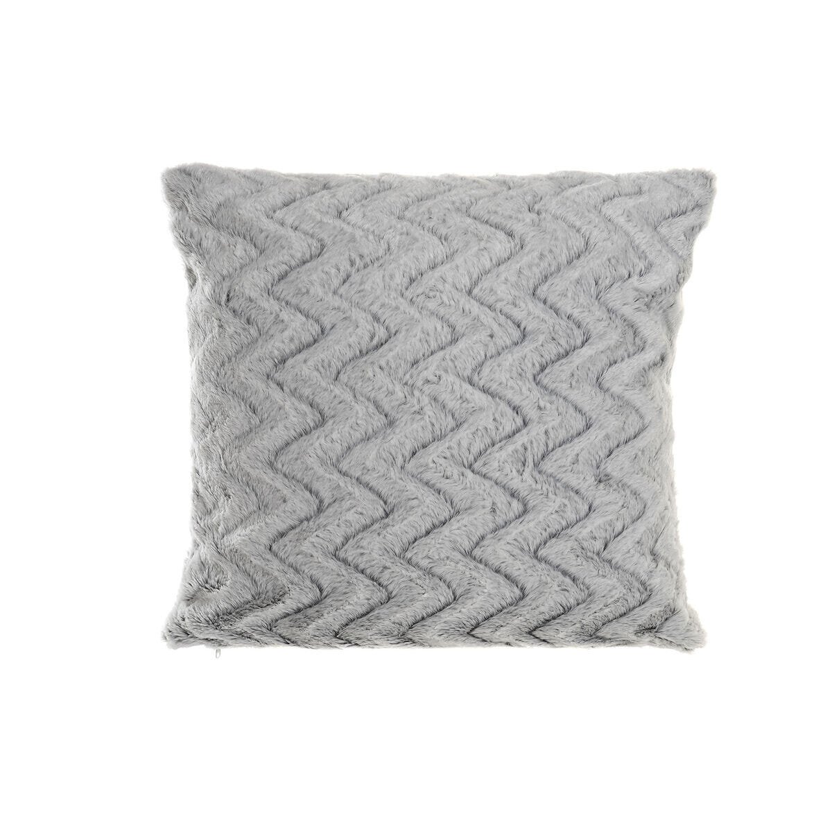 Cushion DKD Home Decor Bicoloured Zigzag Alpino 45 x 10 x 45 cm