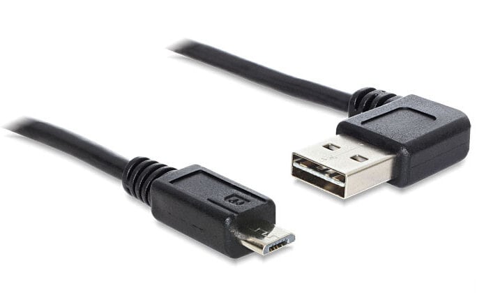 DeLOCK 1m USB 2.0 A - micro-B m/m USB кабель USB A Micro-USB B Черный 83382