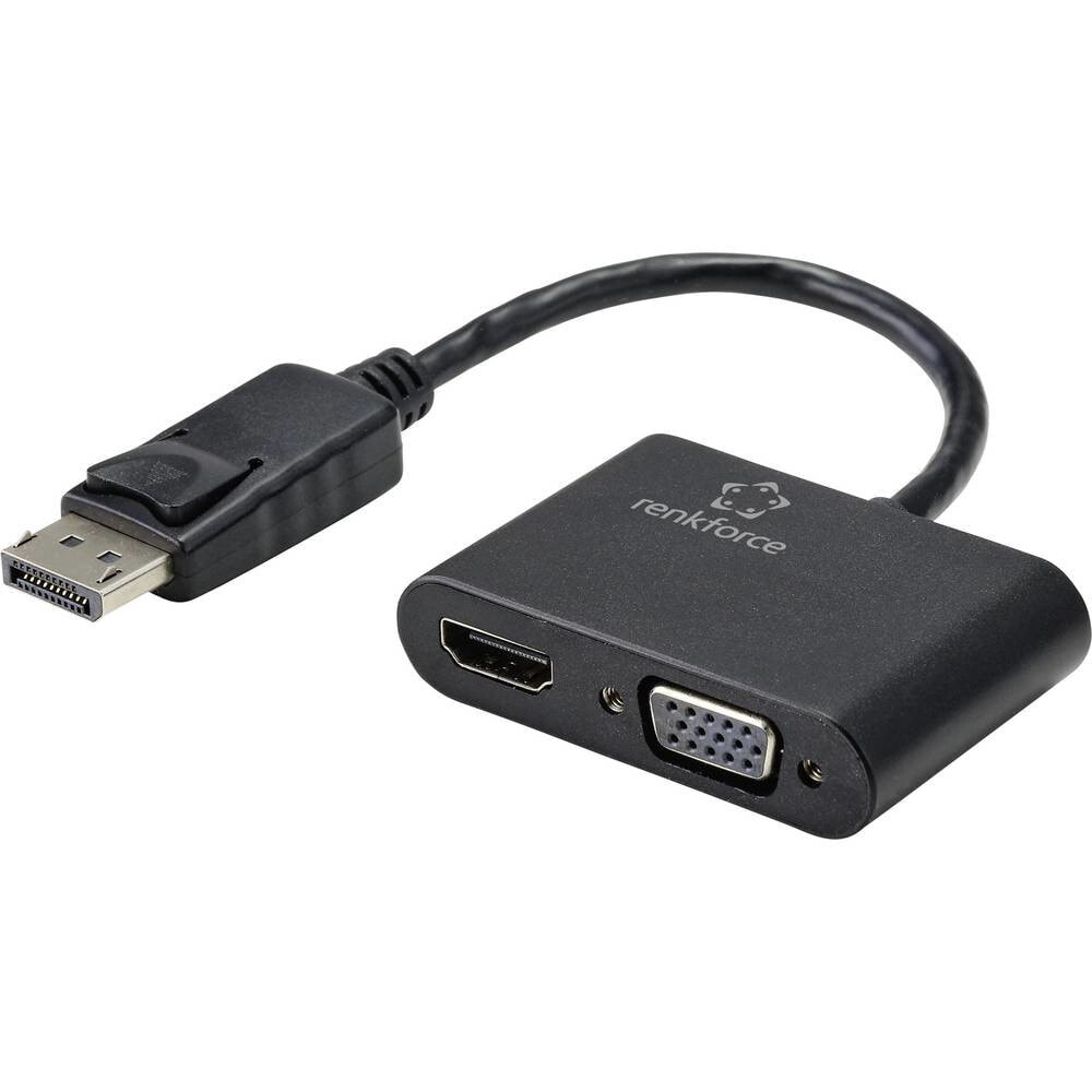 RF-4505752 - DisplayPort - 1x HDMI + 1x VGA - 3840 x 2160 pixels - Black - 60 Hz - 1 pc(s)