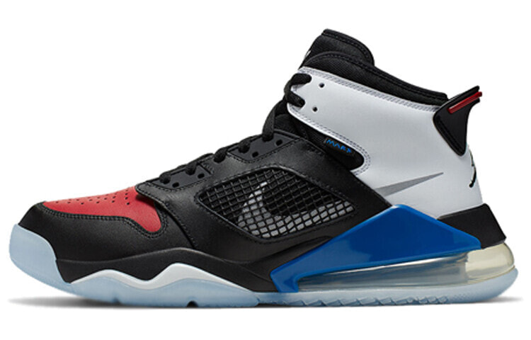 Jordan Mars 270 Top 3 中帮 复古篮球鞋 男款 红蓝白 / Кроссовки Nike Air Jordan Mars 270 Top 3 (Белый, Красный, Черный)