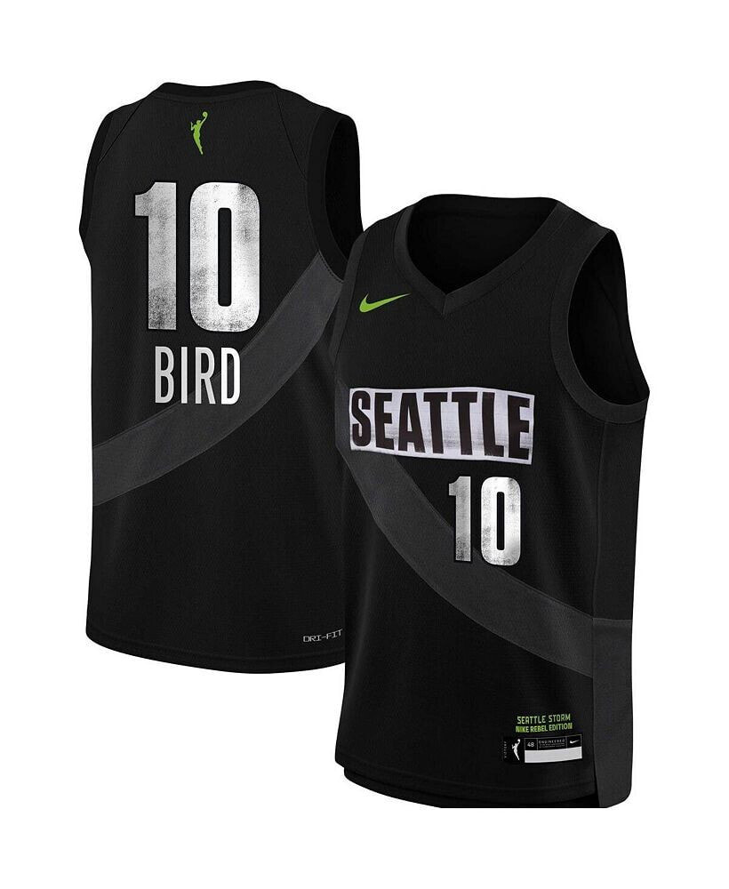 Nike big Boys and Girls Sue Bird Black Seattle Storm 2021 Rebel Edition Victory Player Jersey