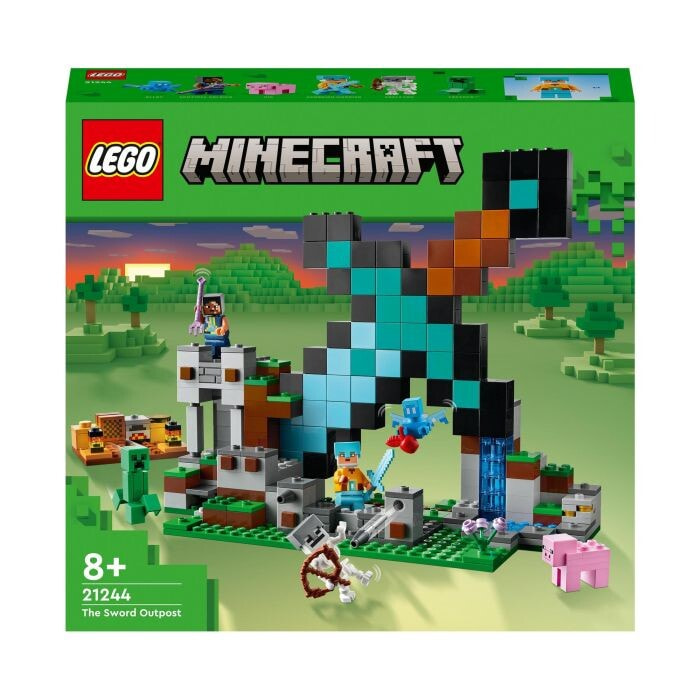 Lego Minecraft 21244 Das Schwert, Spielzeug und Creeper, Skelett, fr Kinder