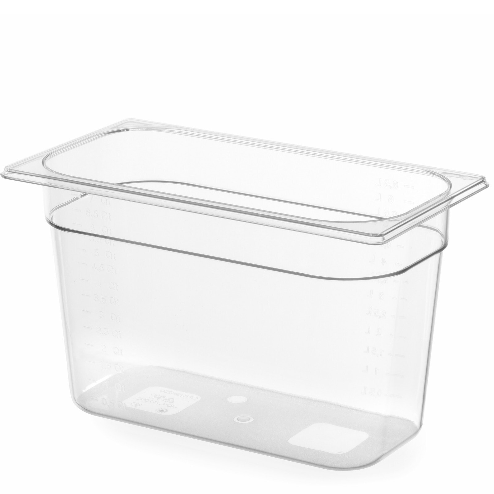 Transparent GN container made of polycarbonate GN 1/3, height 100 mm - Hendi 861523