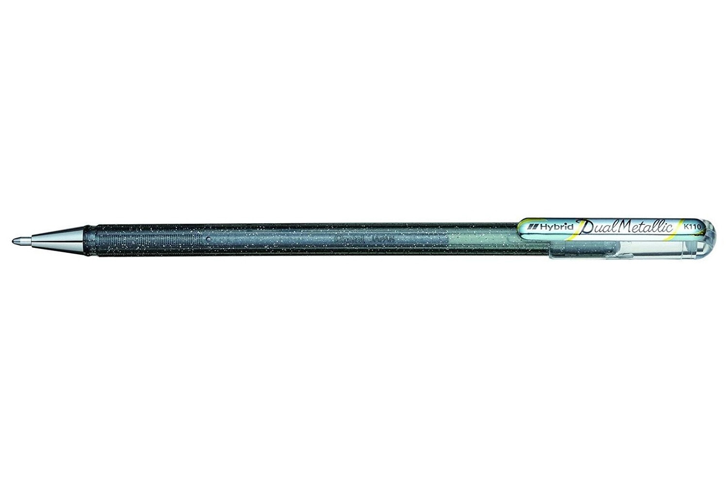 Pentel Hybrid Dual Metallic Гелевая ручка с колпачком Металлический, Серебристый Fine 1 шт K110-DZX