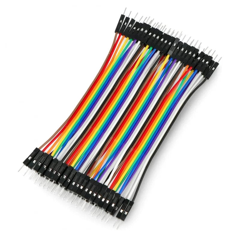 Connecting cables male-male justPi 10cm - 40pcs.