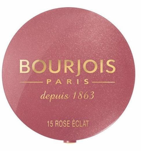 Bourjois Little Round Pot Blush 15 Rose Eclat  Компактные легкие румяна 2,5 г + кисточка