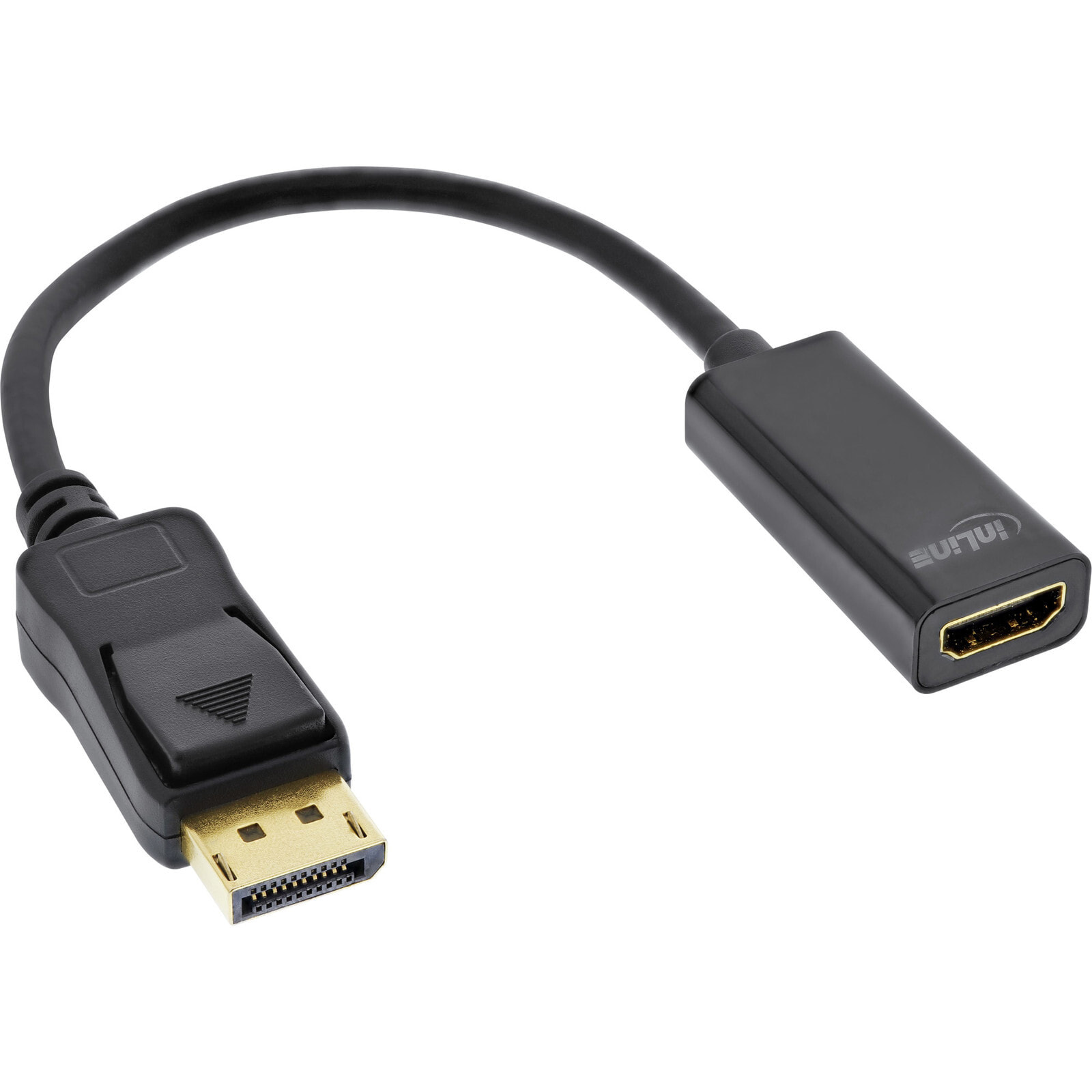 InLine 17198E видео кабель адаптер 0,15 m DisplayPort HDMI Черный