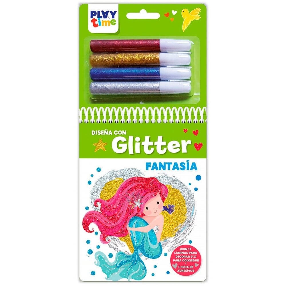 PLAY TIME Notebook Color With Fantasy Glitter