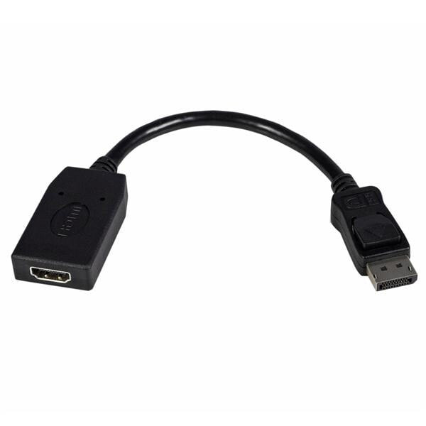 StarTech.com DP2HDMI видео кабель адаптер 0,24 m HDMI Тип A (Стандарт) DisplayPort Черный