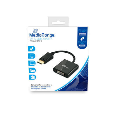 MediaRange MRCS174 видео кабель адаптер 0,15 m DVI DisplayPort Черный