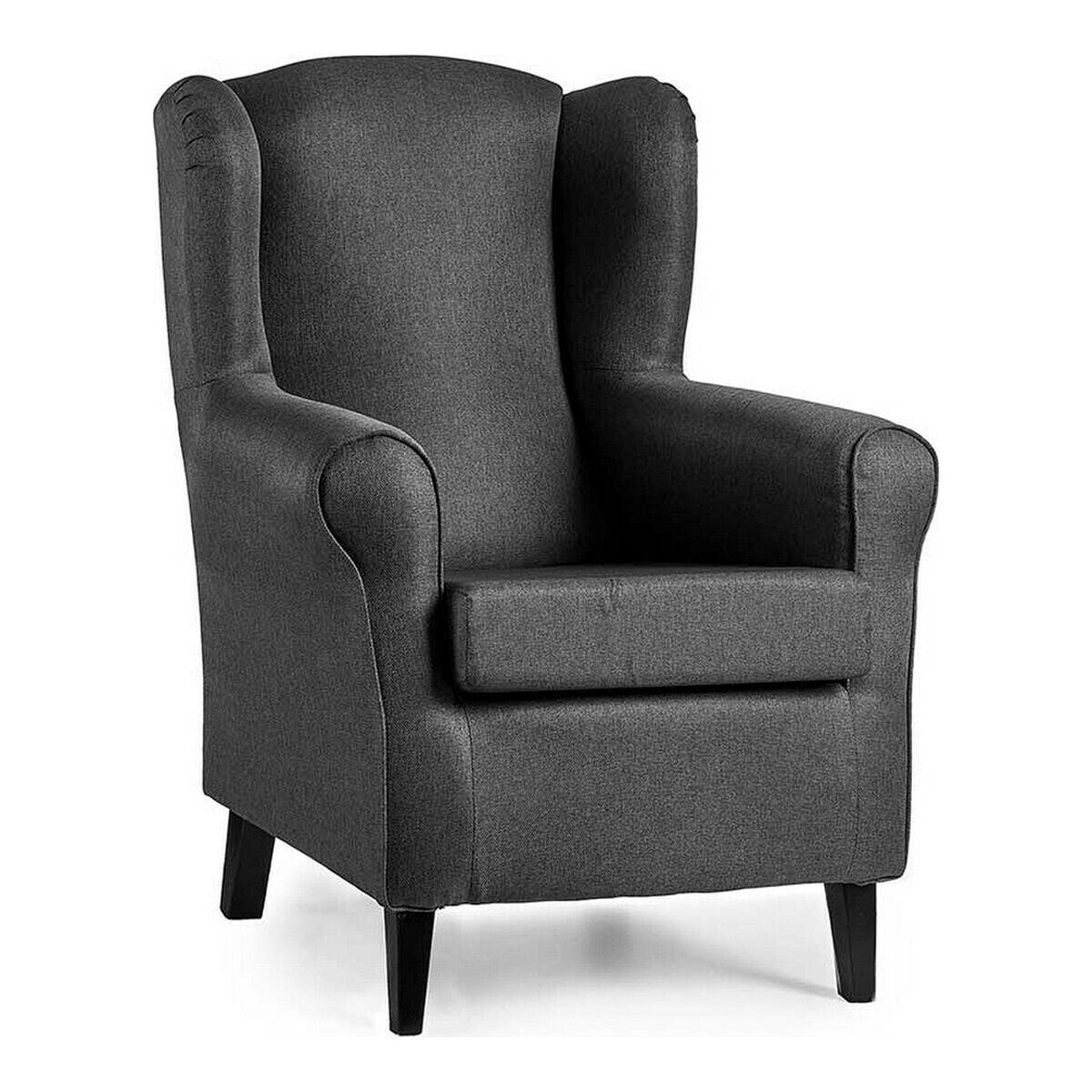 Armchair Sade Polyester Pine Dark grey (65 x 101 x 75 cm) (65 x 101 x 75 cm)