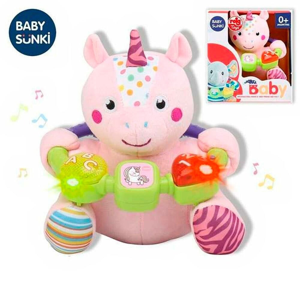 REIG MUSICALES 20 cm Musical Unicorn With Lights And Activities Teddy
