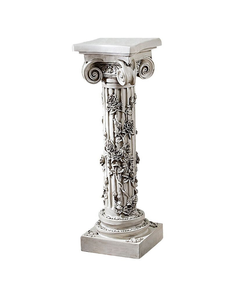 Design Toscano the Rose Garland Sculptural Pedestal