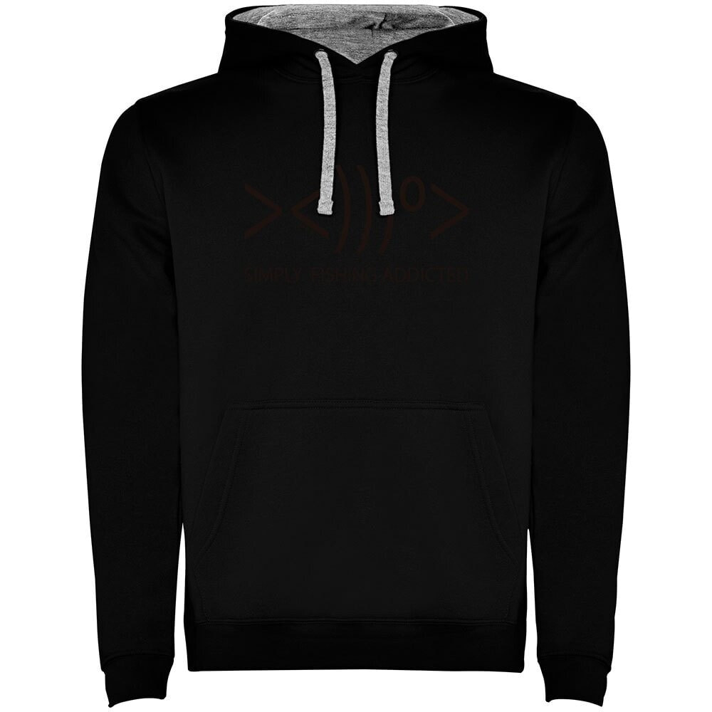 KRUSKIS Simply Fishing Addicted Two-Colour Hoodie