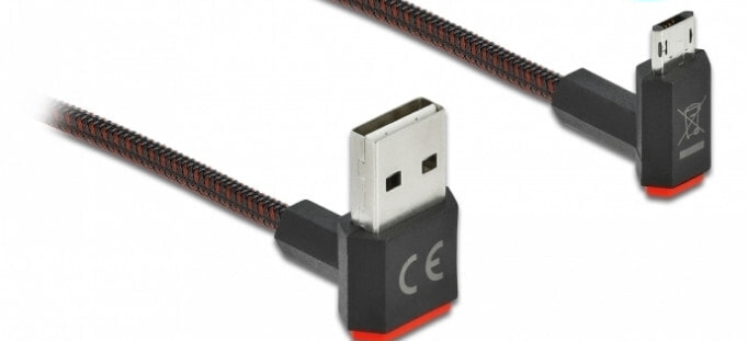 DeLOCK 85264 USB кабель 0,2 m 2.0 USB A Micro-USB B Черный