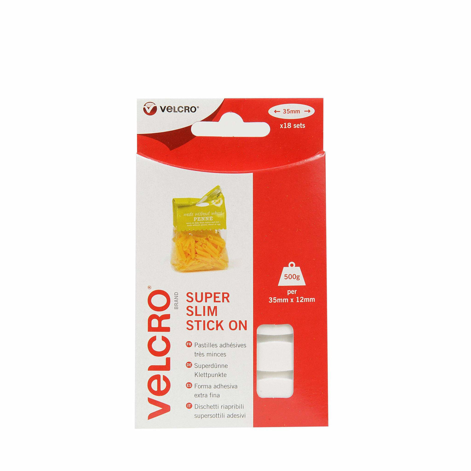 Velcro VEL-EC60212 текстильная застёжка-липучка Белый 18 шт