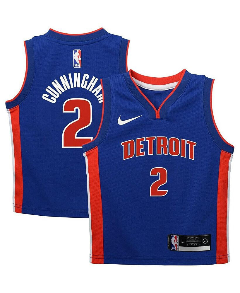 Nike infant Boys and Girls Cade Cunningham Blue Detroit Pistons Swingman Player Jersey - Icon Edition