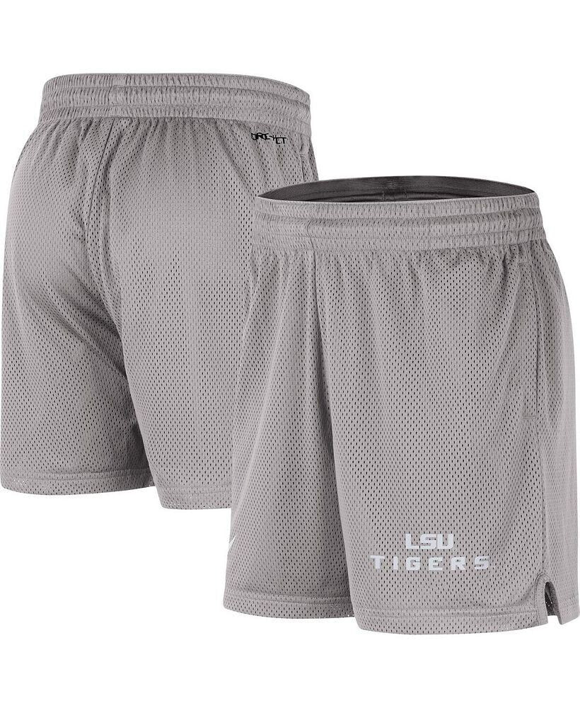 Nike men's Gray LSU Tigers Mesh Performance Shorts