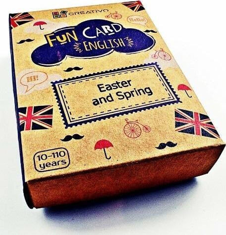 Развивающая настольная игра для детей Creativo Fun Card English Easter and Spring CREATIVO