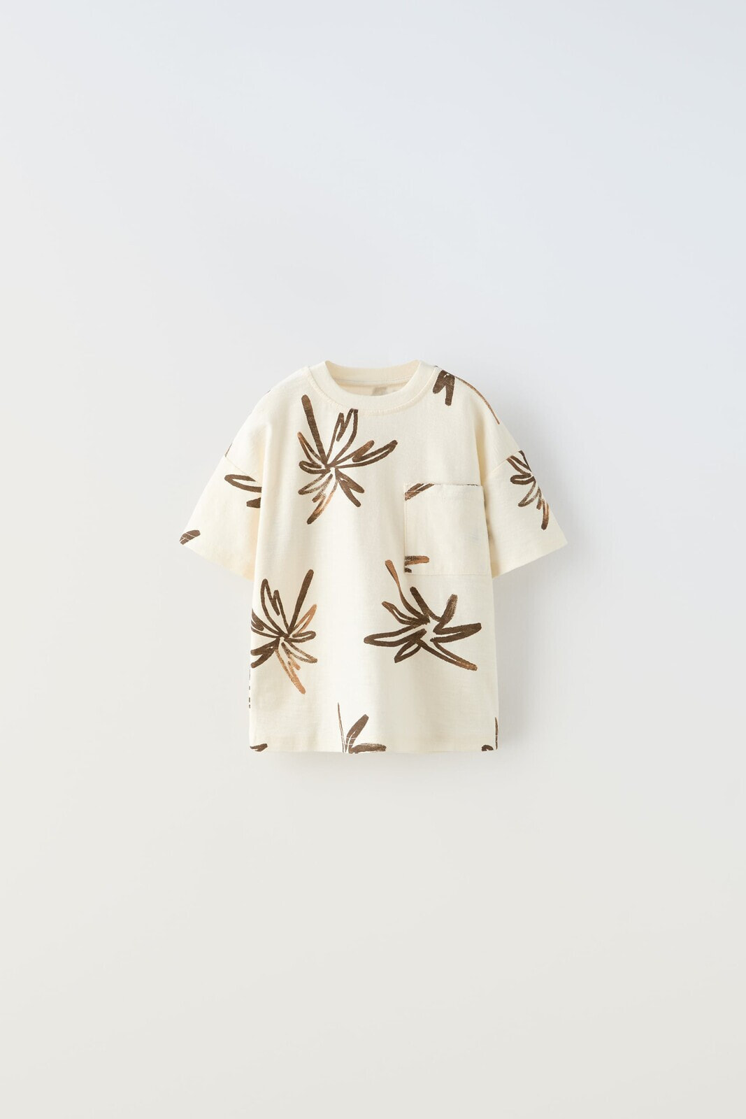Palm tree t-shirt with pocket