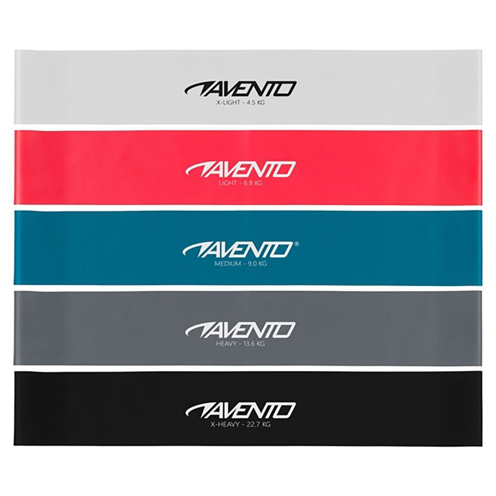 AVENTO Latex Resistance Band Set Exercise Bands