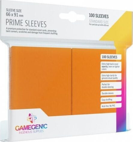 Gamegenic Gamegenic: Prime CCG Sleeves (66x91 mm) - Orange, 100 sztuk