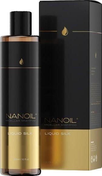 Nanoil Liquid Silk Micellar Shampoo Придающий блеск и повышающий эластичность волос, мицеллярный шампунь с жидким шелком 300 мл