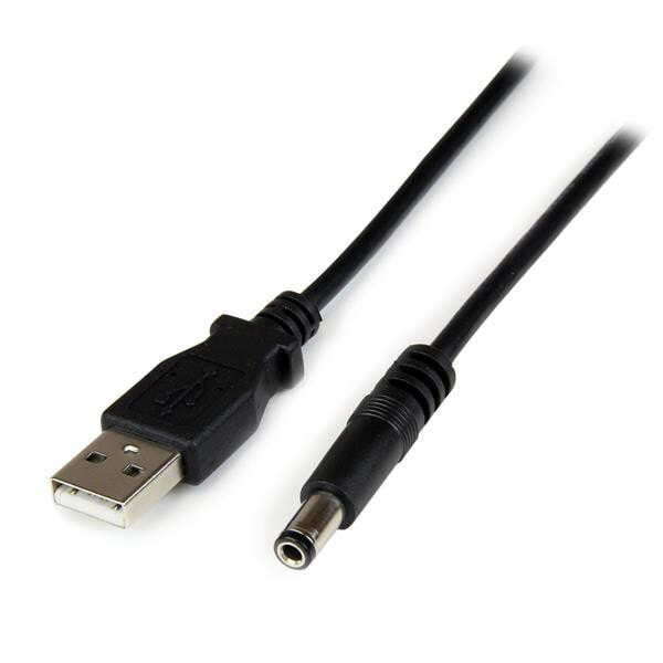 StarTech.com USB2TYPEN1M кабель питания Черный 1 m USB A Barrel type N