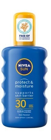 Nivea Sun Protect & Moisture Spray Spf30 Солнцезащитный увлажняющий спрей для тела 200 мл