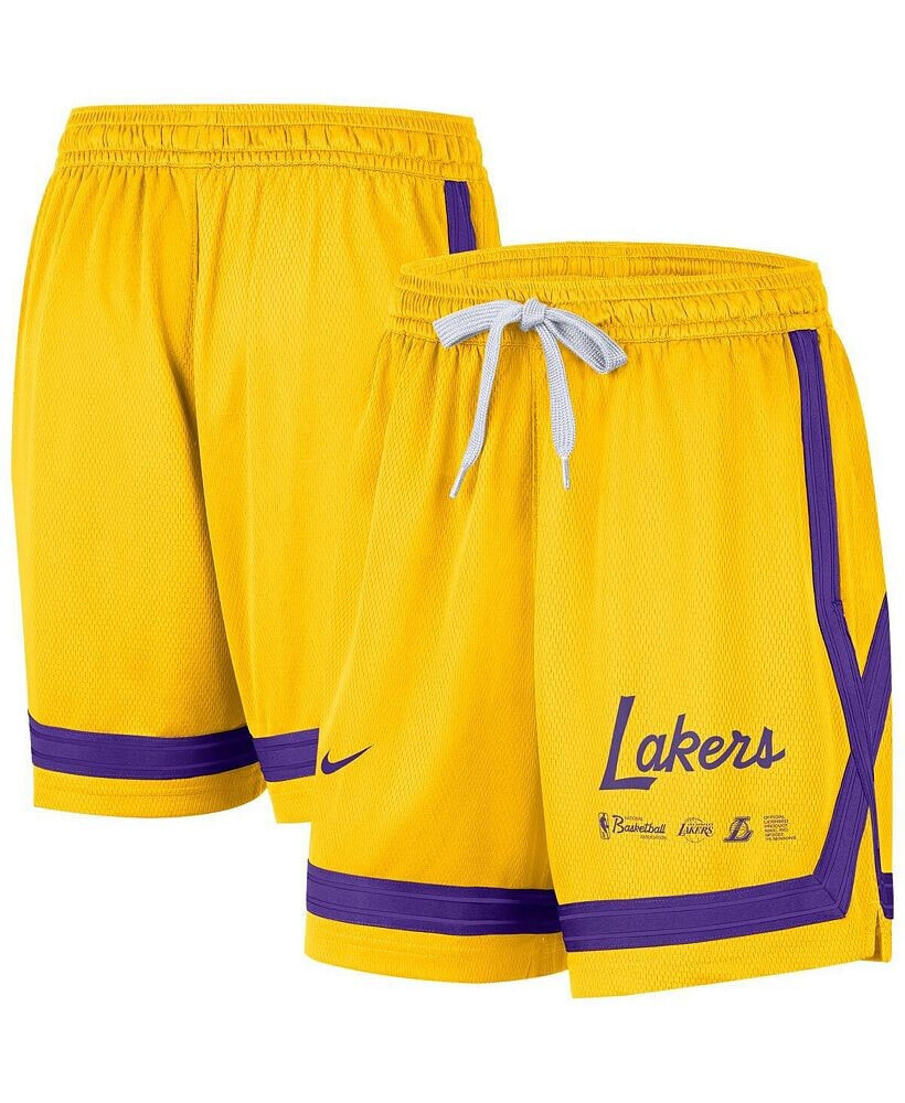 Nike women's Gold Los Angeles Lakers Crossover Performance Shorts