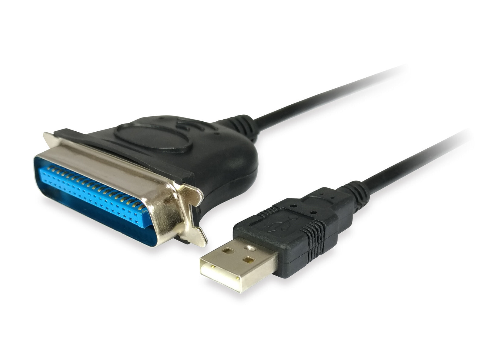 Equip 133383 кабельный разъем/переходник USB 2.0 IEEE1284 Черный