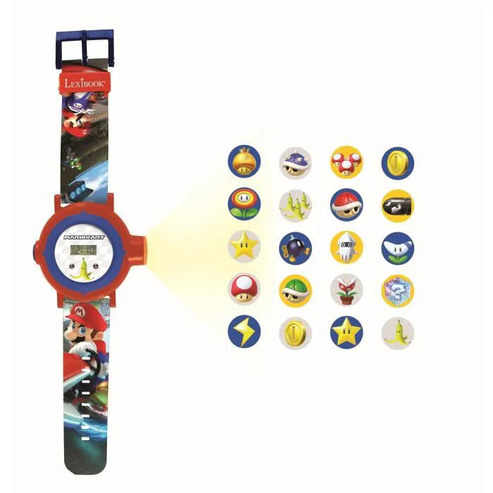 Цифровые часы MARIO KART с проекцией 20 изображений - LEXIBOOK