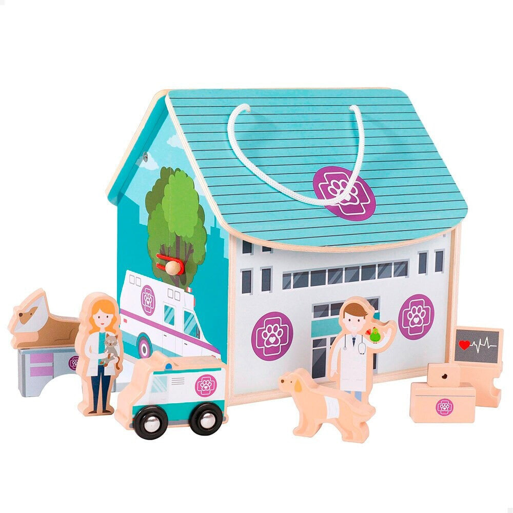 GENERICO Veterinary Hospital With 9 Wooden Accessories Eco