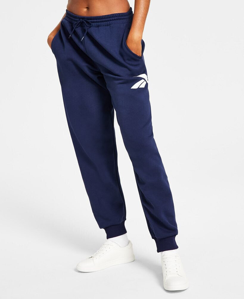 Reebok Women's Fleece Vector Jogger Pants, A Macy's Exclusive