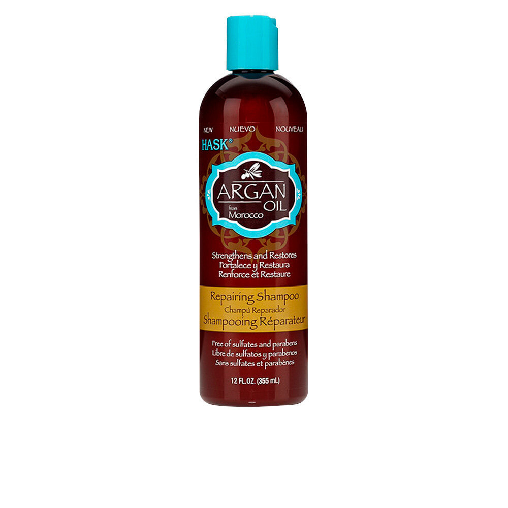 Hask Argan Oil Repairing Shampoo Восстанавливающий бессульфатный шампунь с аргановым маслом 355 мл