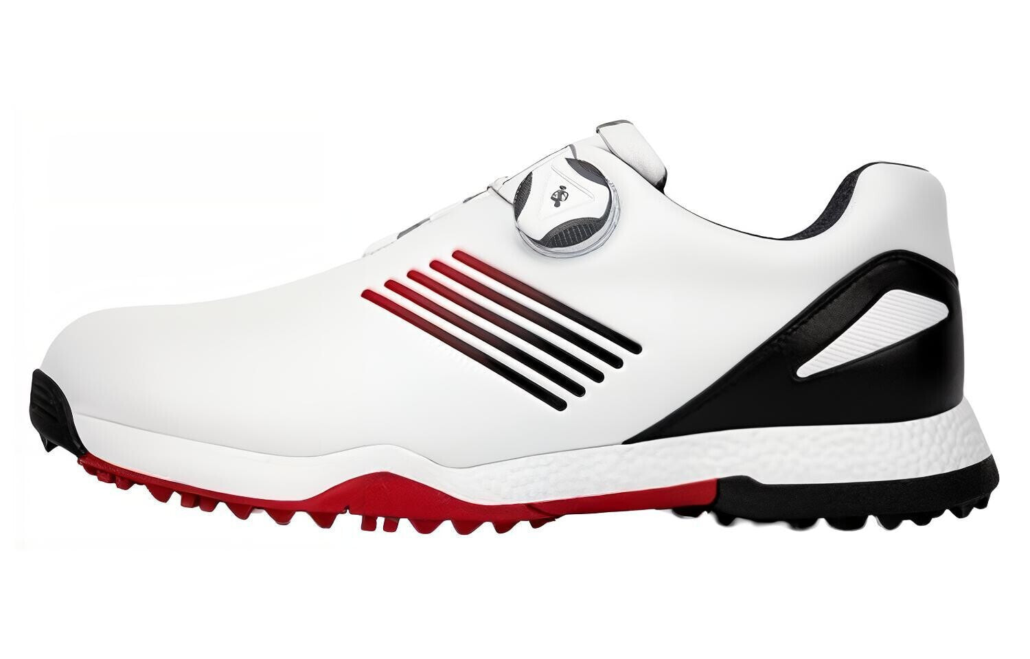 PGM Golf Shoes Men Low-Top White/Black/Red