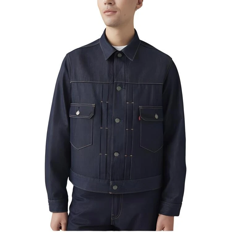 Levis WELLTHREAD Series Denim Jackets Men .Imgur.com Dark Indigo Color